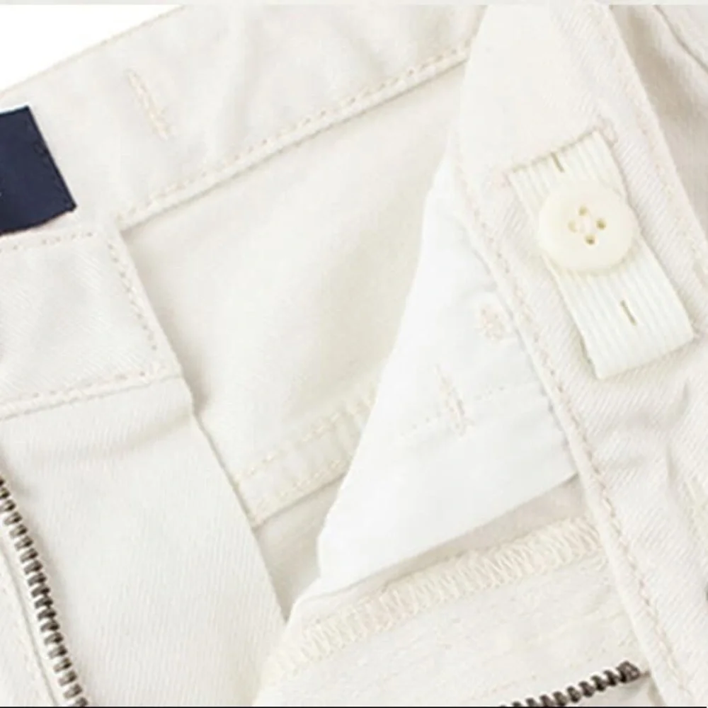 NWT! Gap kids floral embroidered 18 plus size high waisted jean shorts off white
